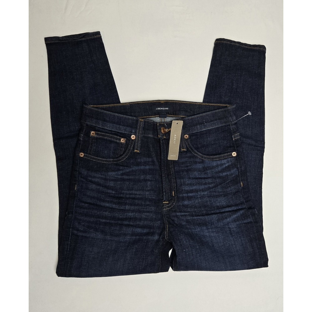 J Crew Jeans NEW‎ sz 27P dark wash H7710 High Rise Skinny